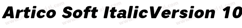 Artico Soft ItalicVersion 1000字体转换